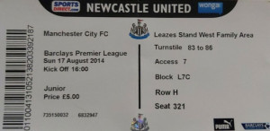 newcastle away 2014 to 15 ticket