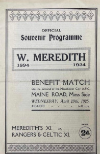 billy meredith testimonial 1924 to 25 prog