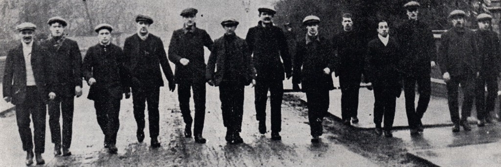 team train in southport before workington fa cup tie 1909 to 10