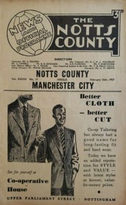 notts county away 1956 to 57 prog