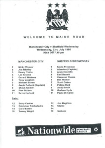 sheff weds friendly 1998 to 99 prog