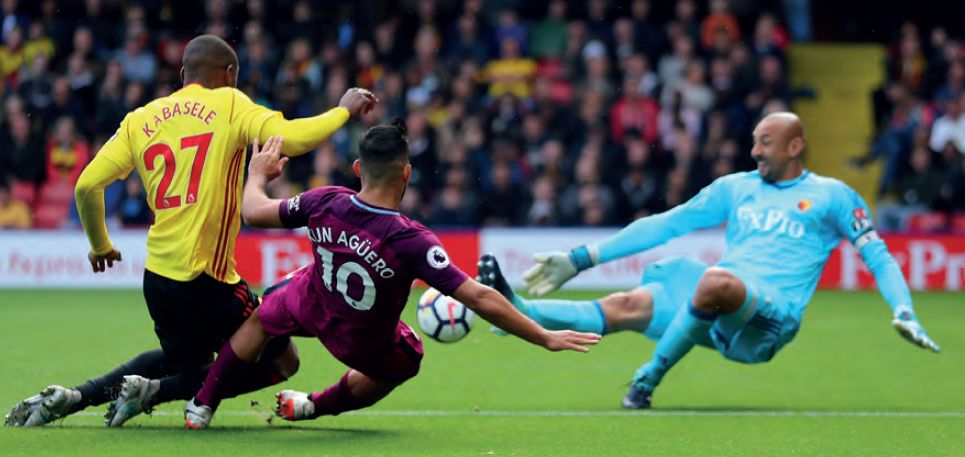 watford away 2017 to 18 aguero 3rd goal