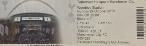 tottenham away 2018 to 19 ticket