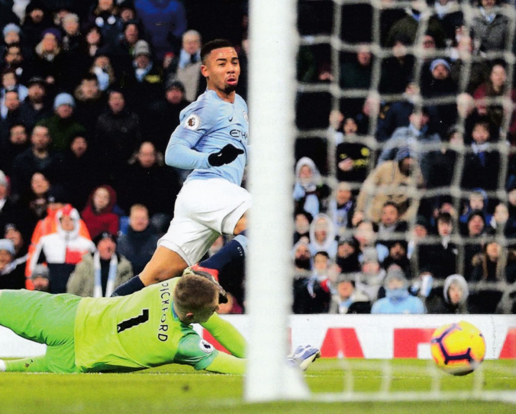 everton home 2018 to 19 1st Jesus goal