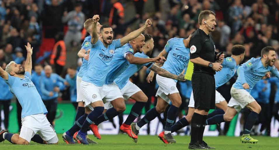 Chelsea Carabao cup final 2018 to 19 penalty celeb