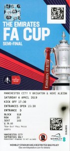 Brighton FA Cup semi 2018 to 19 ticket