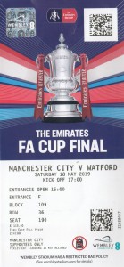 Watford FA Cup final 2018 to 19 ticket