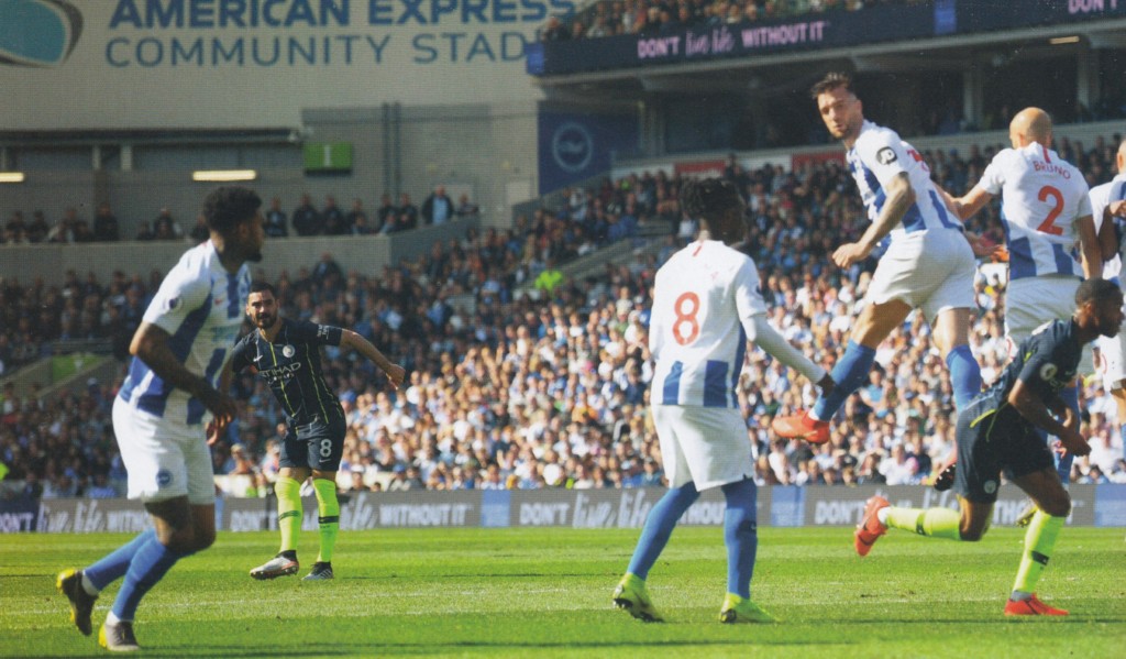 brighton away 2018 to 19 gundogan goal