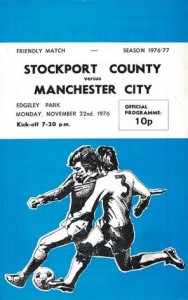 stockport away friendly 1976 to 77 prog