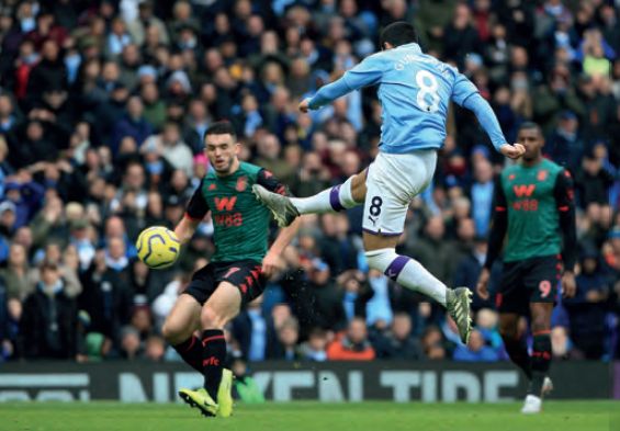 Aston Villa home 2019 to 20 gundogan goal