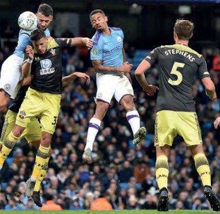 southampton lge cup 2019 to 20 otamendi goal
