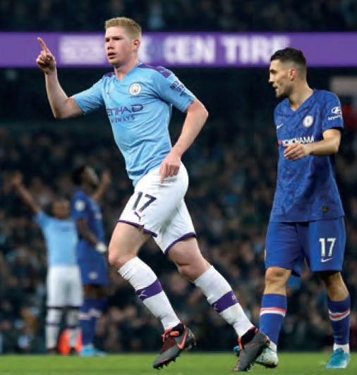 chelsea home 2019 to 20 de bruyne goal