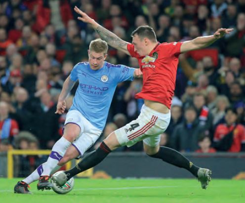 man utd away carabao cup 2019 to 20 de bruyne goal1