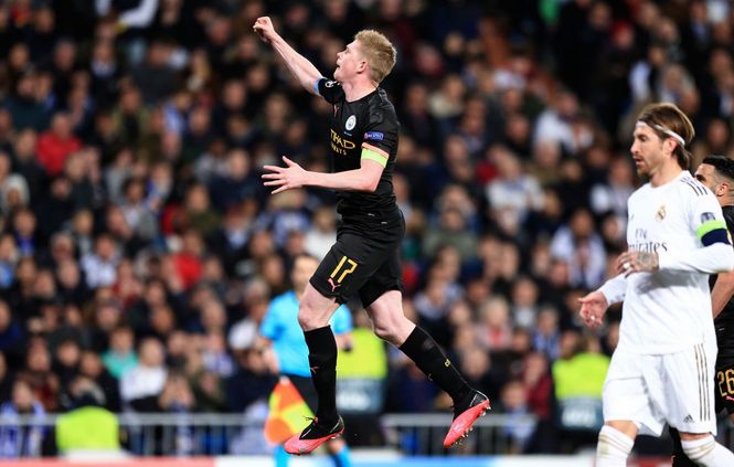 real madrid away 2019 to 20 de bruyne goal