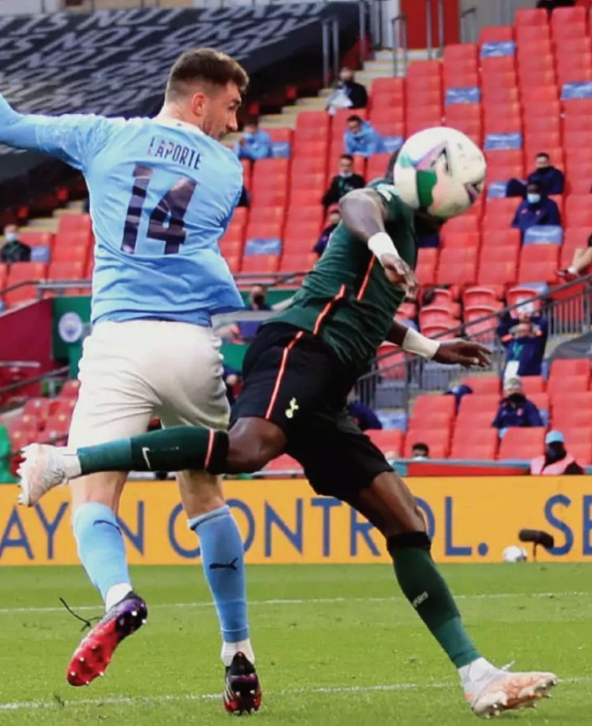 tottenham caraboa cup final 2021 laporte goal3