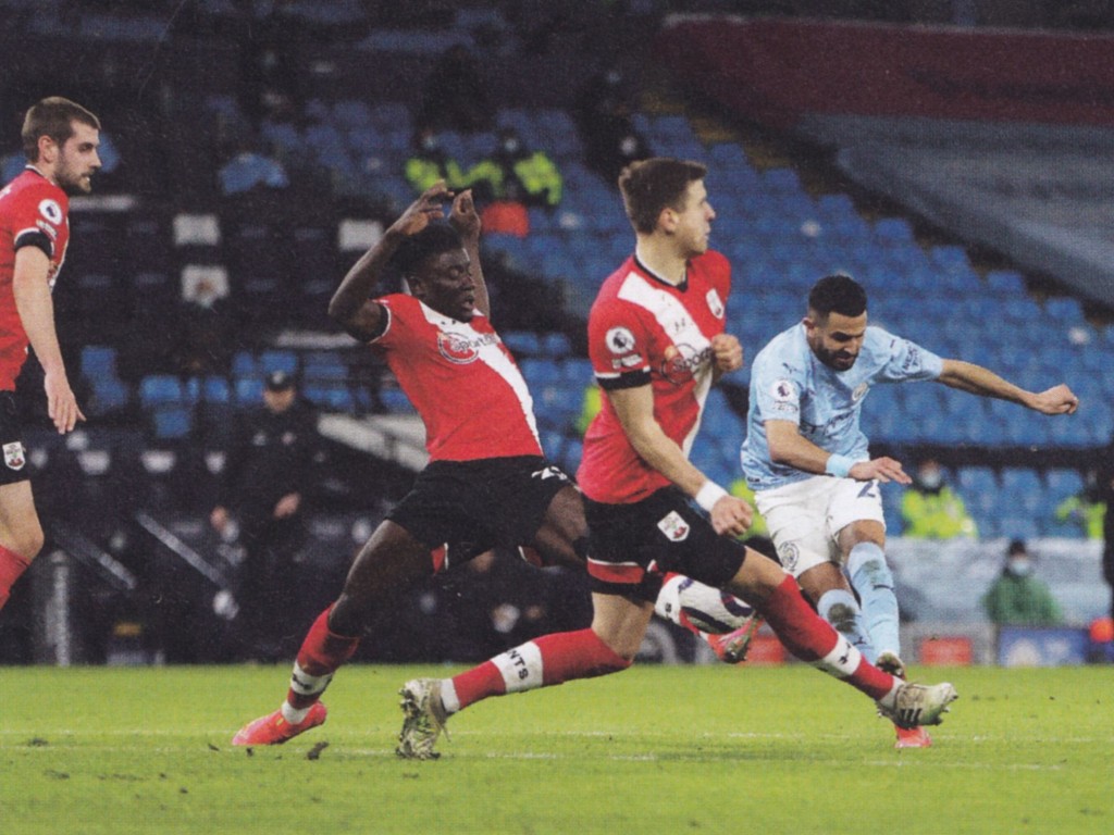 southampton home 2020 to 21 mahrez goal