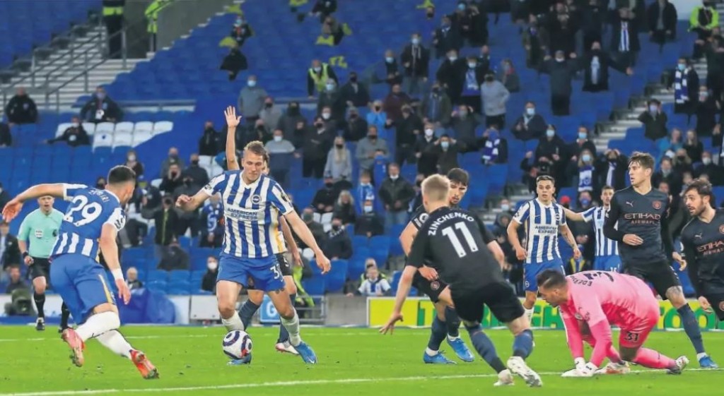 brighton away 2020 to 21 action