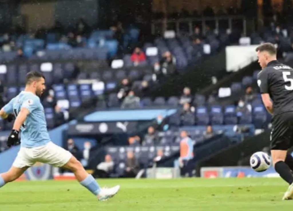 everton home 2020 to 21 aguero 1st goal