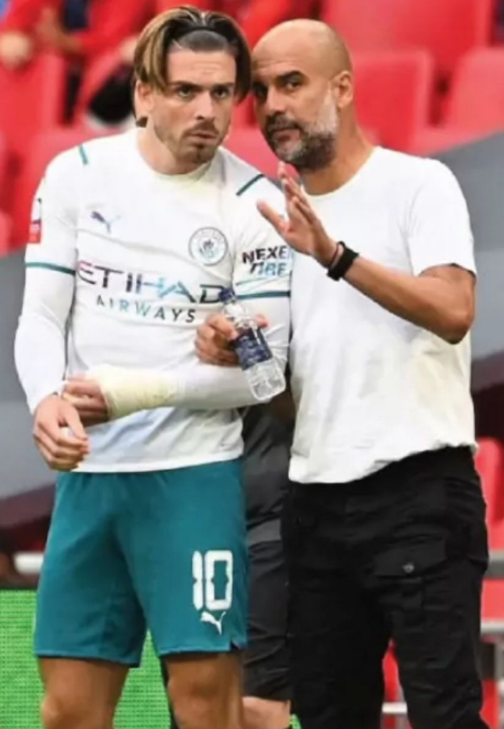 Leicester Community shield 2021 to 22 grealish debut