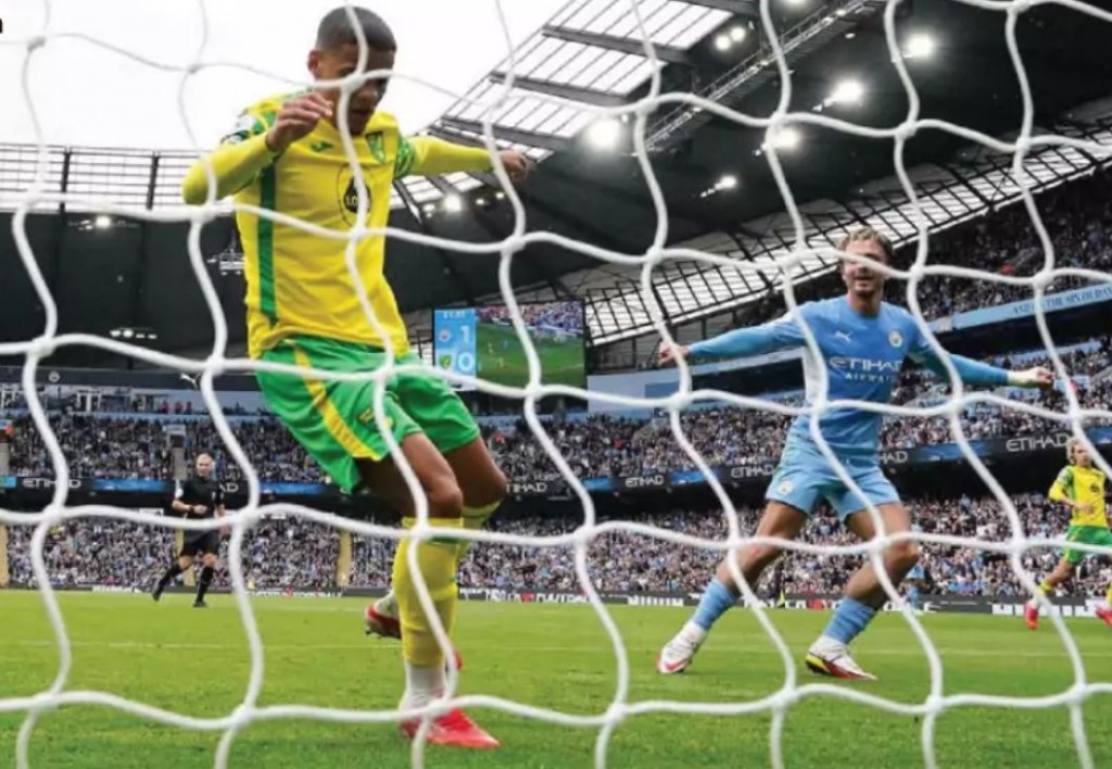 norwich home 2021 to 22 grealish goal3