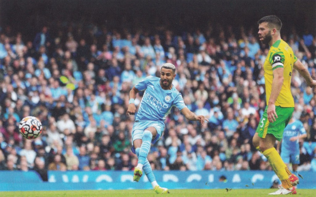 norwich home 2021 to 22 mahrez goal