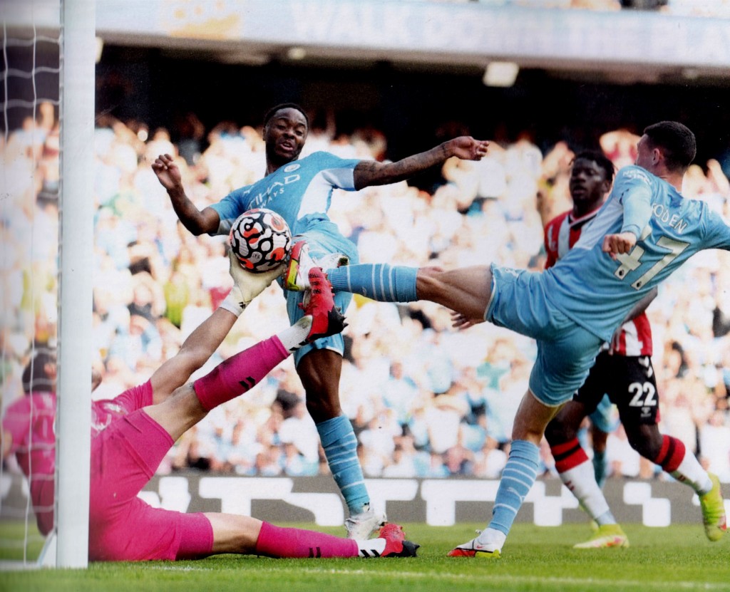 southampton home 2021 to 22 sterling offside goal2