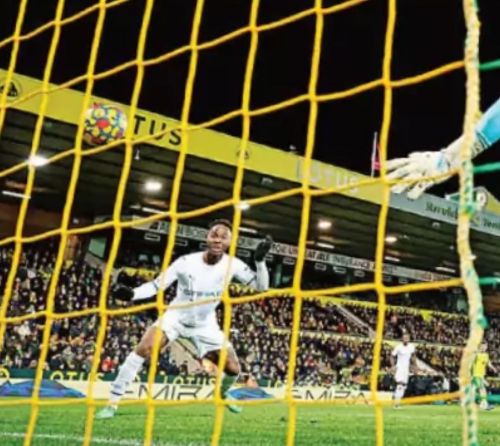 norwich away 2021 to 22 sterling 2nd goal