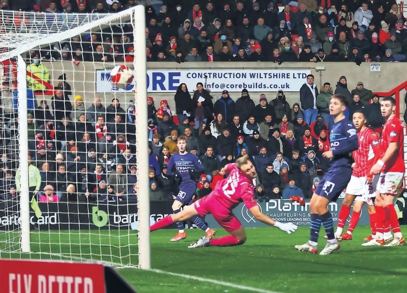 swindon fa cup 2021 to 22 palmer goal