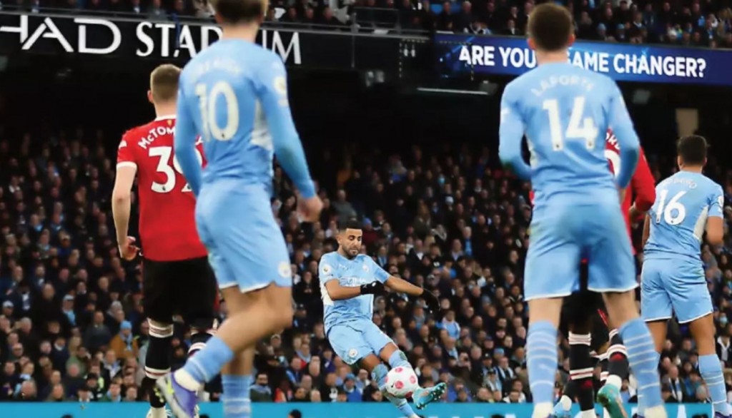 man united home 2021 to 22 mahrez goal 3 1