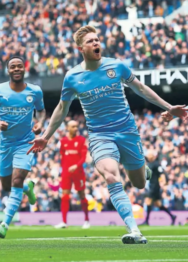 liverpool home 2021 to 22 kdb goal