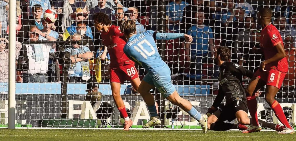 Liverpool fa cup semi 2021 to 22 grealish goal