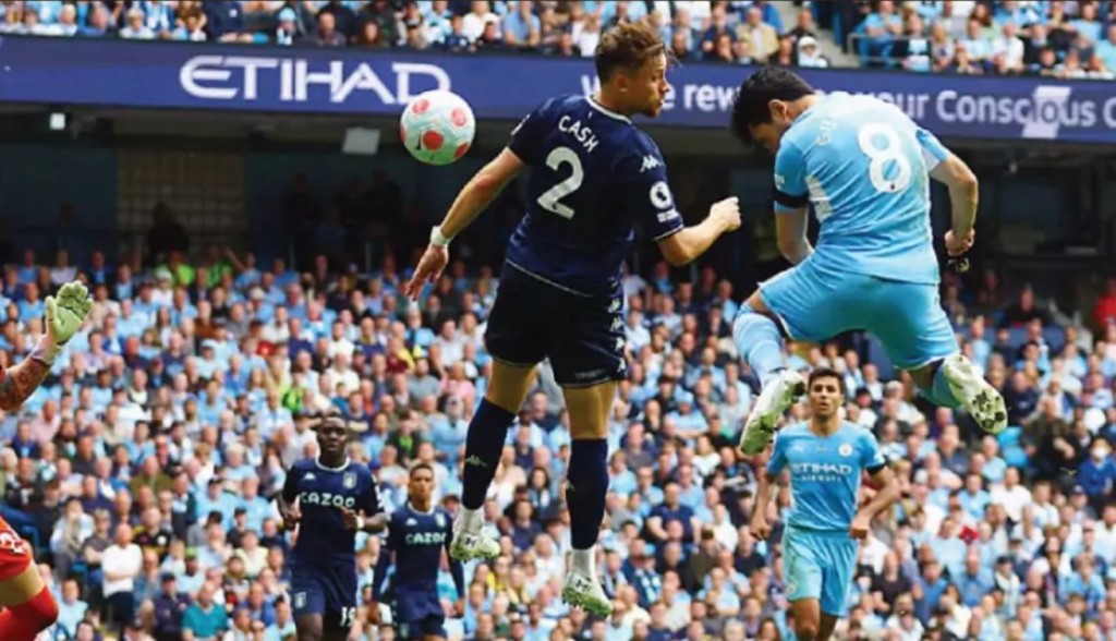 aston villa home 2021 to 22 gundogan 1st goal