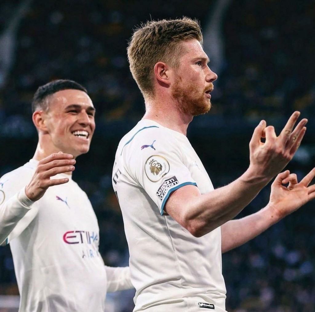 wolves away 2021 to 22 kdb 3rd goal