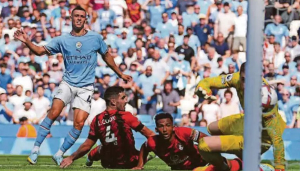 Bournemouth home 2022 to 23 foden goal2