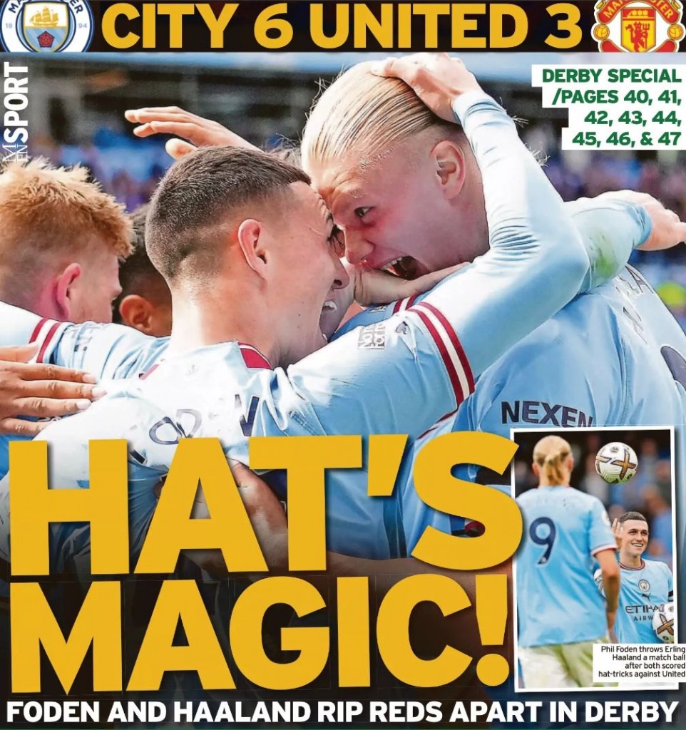 man utd home 2022 to 23 MEN back page