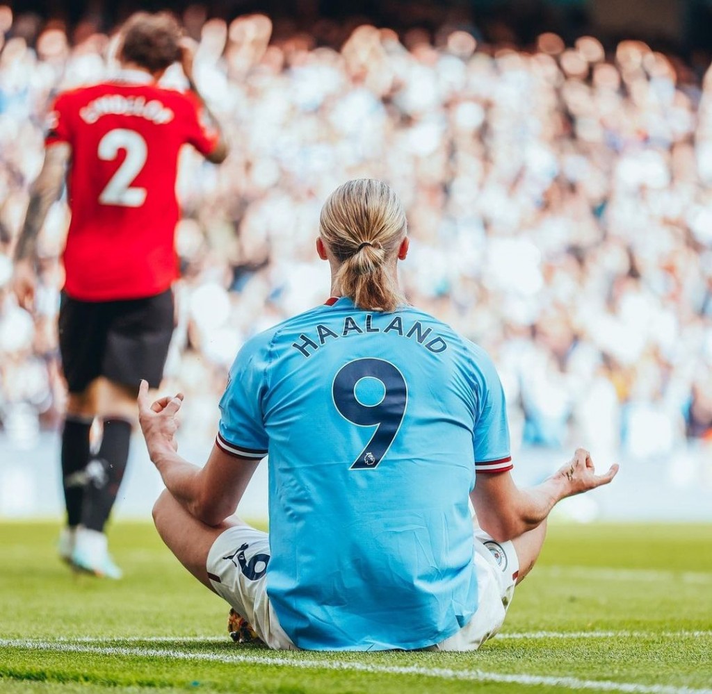 man utd home 2022 to 23 haaland goal