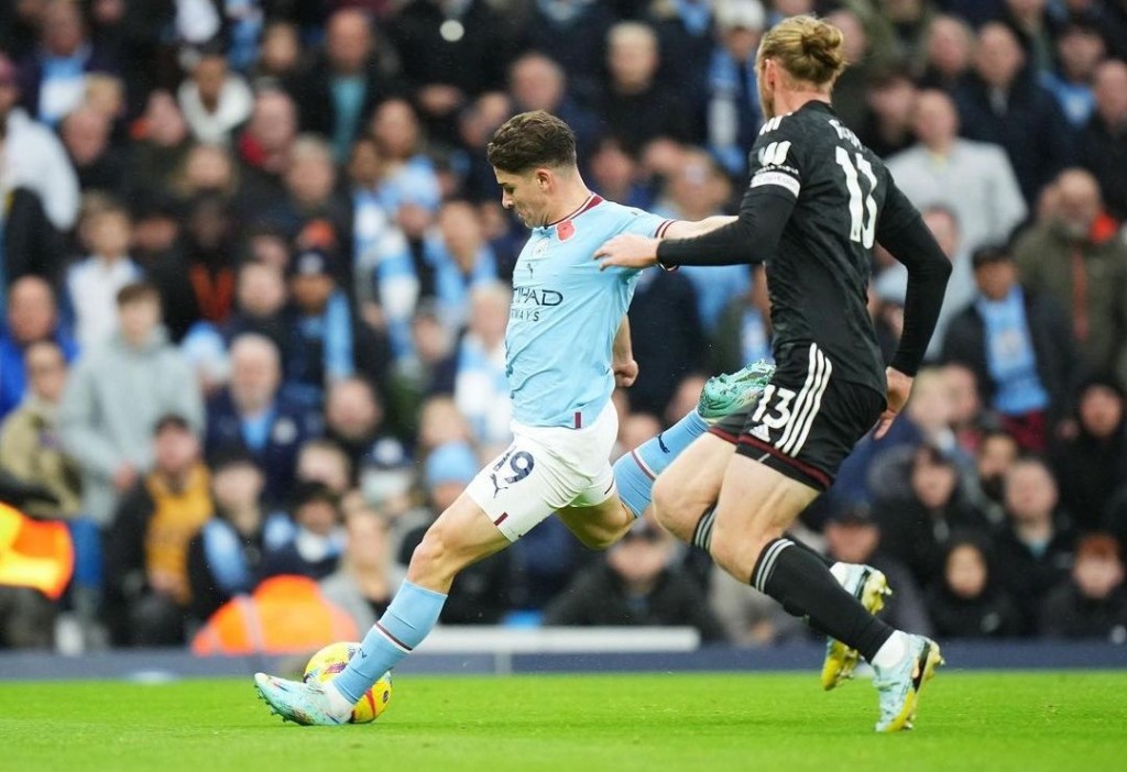 fulham home 2022 to 23 alvarez goal2