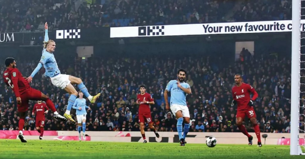 liverpool carabao cup 2022 to 23 haaland goal2