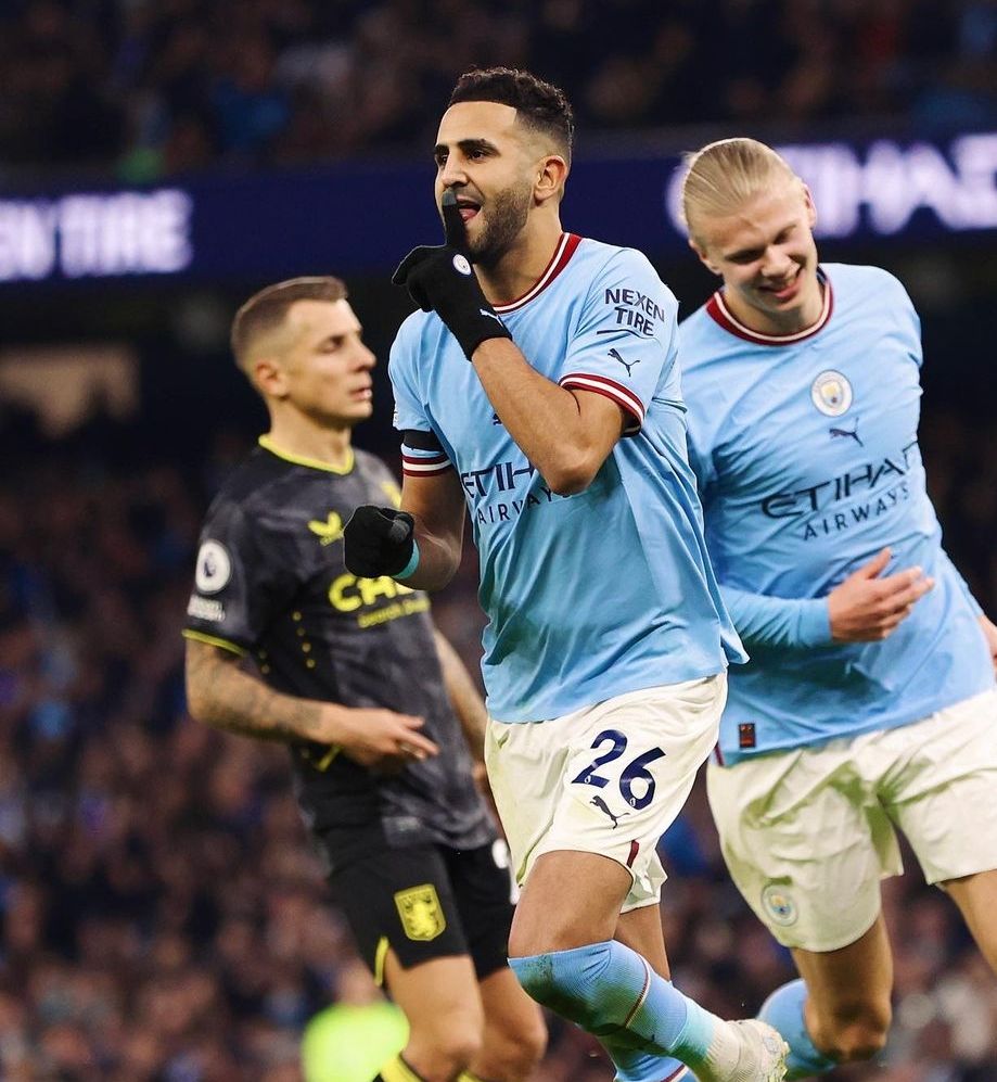 aston villa home 2022 to 23 mahrez goal