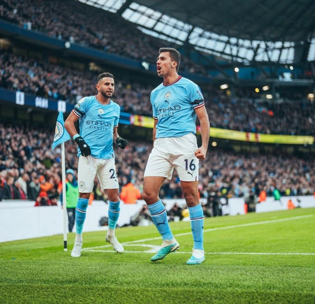 aston villa home 2022 to 23 rodri goal