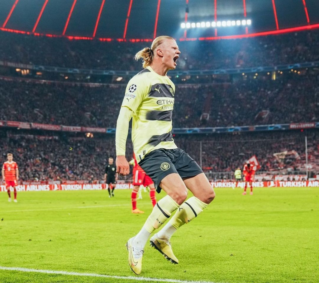 bayern munich away 2022 to 23 haaland goal