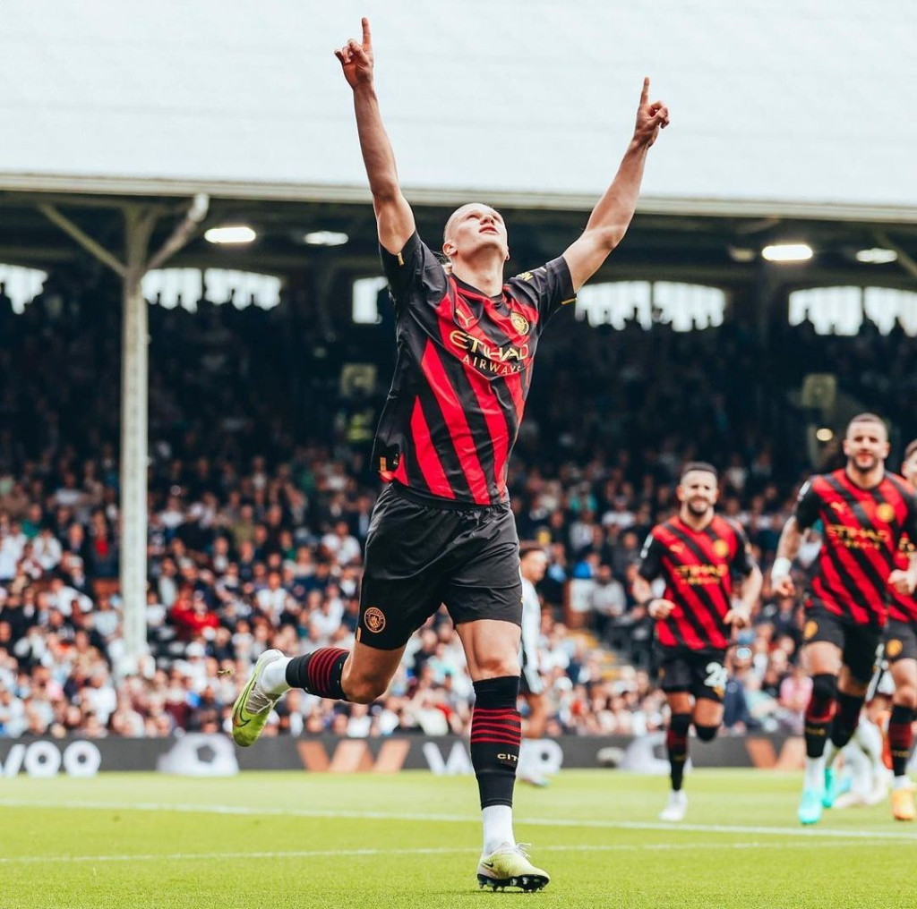 fulham away 2022 to 23 haaland pen