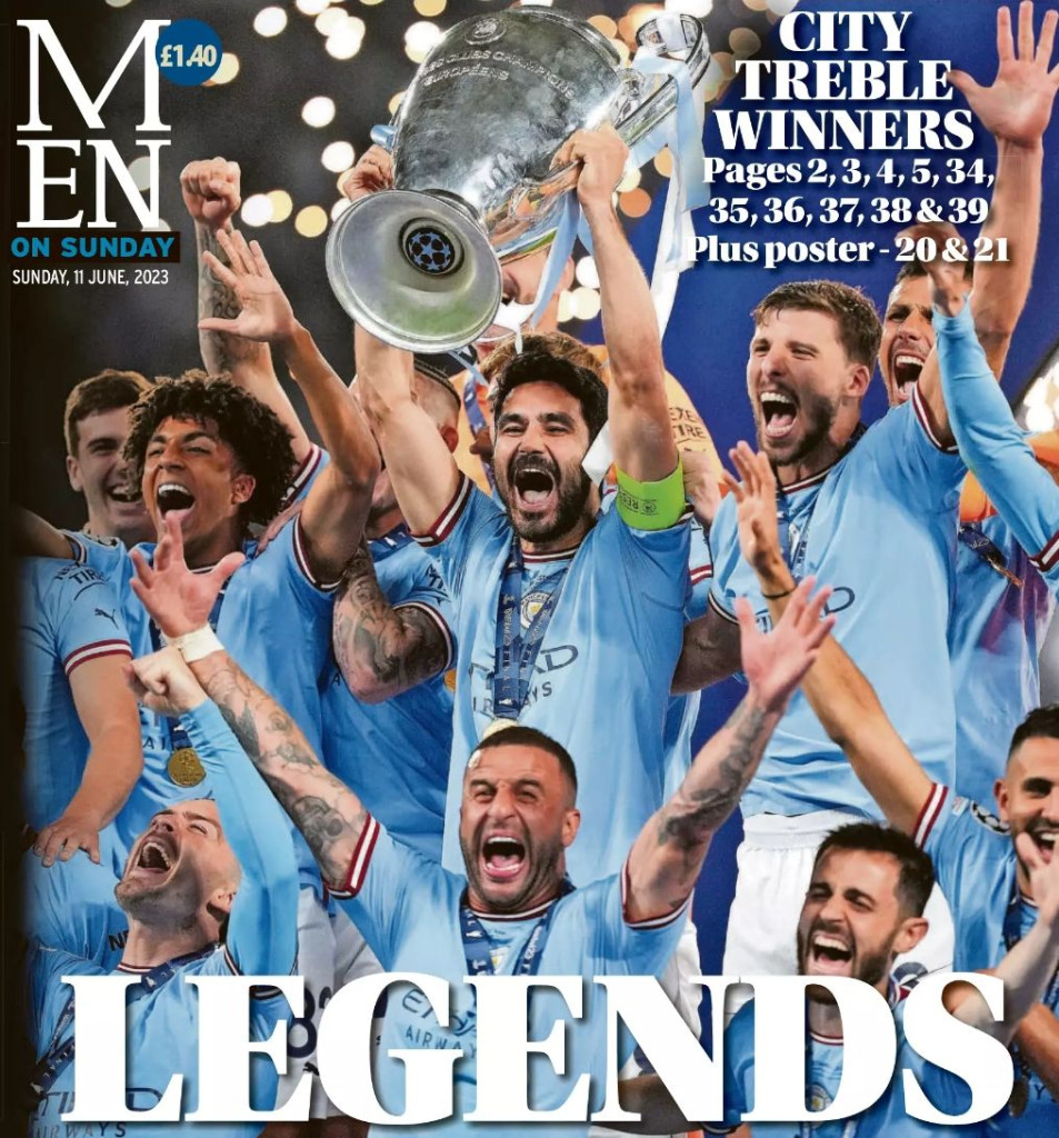 inter milan champions league final 2022 to 23 MEN FRONT PAGE