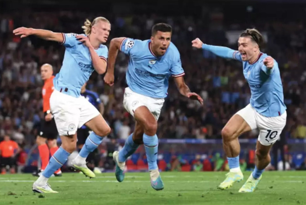 inter milan champions league final 2022 to 23 rodri goal