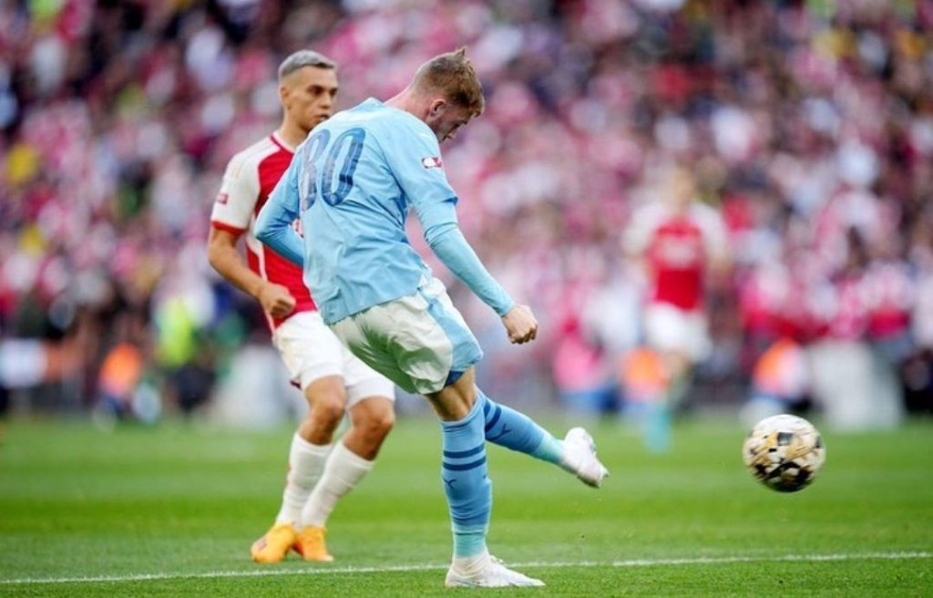 arsenal community shield 2023 to 24 palmer goal