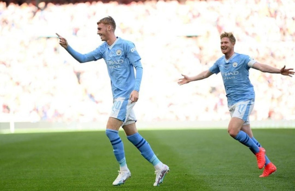 arsenal community shield 2023 to 24 palmer goal2