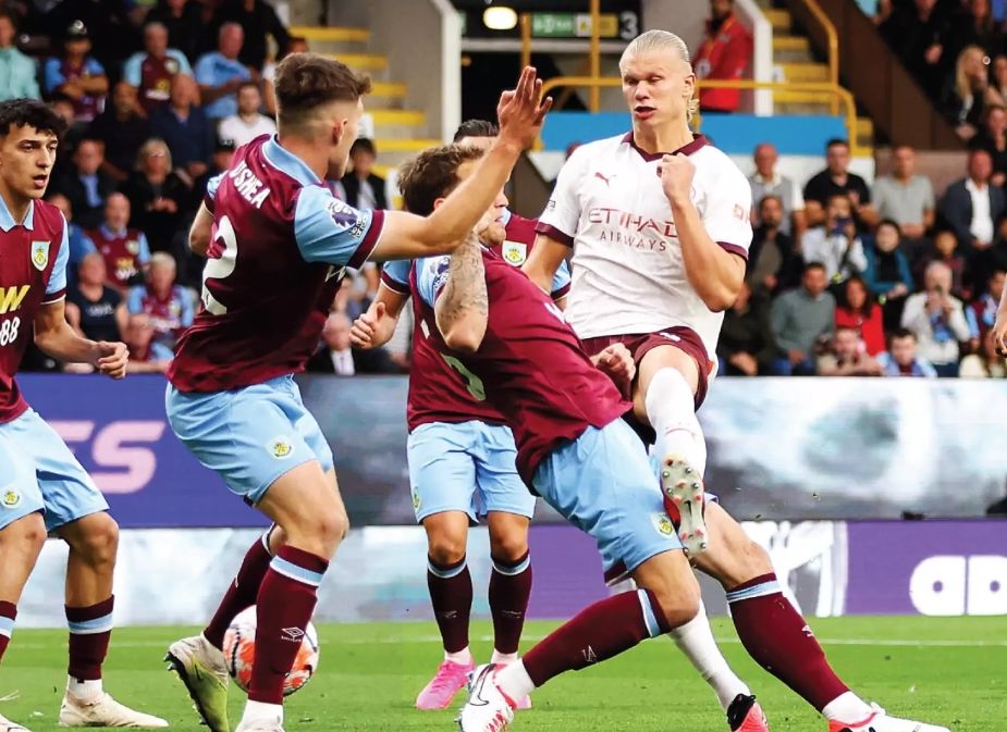 burnley away 2023 to 24 haaland goal