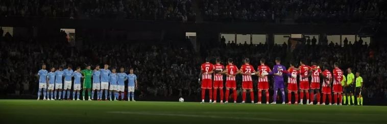 red star belgrade home 2023 to 24 moments silence for disasters in morocco and libya