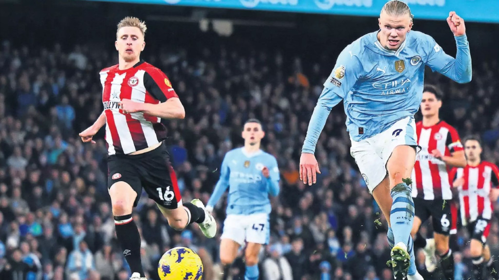 brentford home 2023 to 24 haaland goal