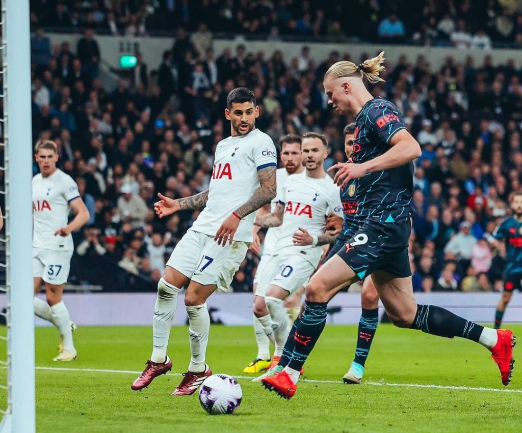 tottenham away 2023 to 24 haaland goal
